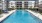 a swimming pool in a resort