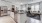 a kitchen with white cabinets